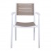 AKRON Πολυθρόνα PP-UV Άσπρο - Sand Beige 60x55x85υψ Woodwell 20428 Ε350,11