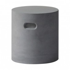 CONCRETE Cylinder Σκαμπό Κήπου - Βεράντας, Cement Grey Φ 37cm H.40cm Woodwell 21747 Ε6204