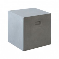 CONCRETE Cubic Σκαμπό Κήπου - Βεράντας, Cement Grey 37x37x40υψ Woodwell 21745 Ε6203