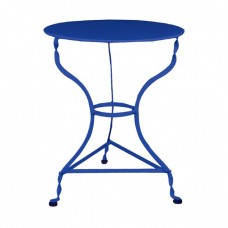 ΠΑΡΑΔΟΣΙΑΚΟ Τραπέζι - K/D - Μέταλλο Βαφή Μπλε Φ60x71υψ Woodwell 18316 Ε8501,3