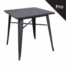 RELIX Τραπέζι Dining-Pro, Μέταλλο Βαφή Antique Black 70x70x75υψ Woodwell 16067 Ε5200,10