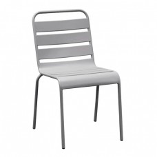 BRIO Καρέκλα-Pro Στοιβαζόμενη Μέταλλο Βαφή Cool Grey 4C 48x59x79cm Woodwell 24726 Ε543,1