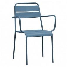 BRIO Πολυθρόνα-Pro Στοιβαζόμενη, Μέταλλο Βαφή Sandy Blue 5415C 57x58x84cm Woodwell 24730 Ε544,2 