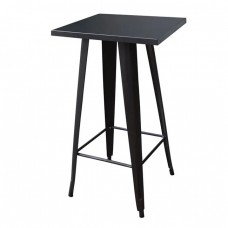 RELIX Τραπέζι Bar Μέταλλο Βαφή Μαύρο 60x60x103υψ Woodwell 25809 Ε5203,1 