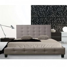 FIDEL Κρεβάτι Διπλό για Στρώμα 160x200cm, PU Απόχρωση Cappuccino 168x215x107υψ Woodwell 18129 Ε8053,3 