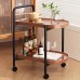TROLLEY - Βοηθητικό Τραπεζάκι Μέταλλο Βαφή Μαύρο, MDF with PVC Απόχρωση Καρυδί 60x38x65cm Woodwell 25684 ΕΜ461 TROLLEY - Βοηθητικό Τραπεζάκι Μέταλλο Βαφή Μαύρο, MDF with PVC Απόχρωση Καρυδί 60x38x65cm Woodwell 25684 ΕΜ461