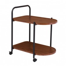 TROLLEY - Βοηθητικό Τραπεζάκι Μέταλλο Βαφή Μαύρο, MDF with PVC Απόχρωση Καρυδί 60x38x65cm Woodwell 25684 ΕΜ461 TROLLEY - Βοηθητικό Τραπεζάκι Μέταλλο Βαφή Μαύρο, MDF with PVC Απόχρωση Καρυδί 60x38x65cm Woodwell 25684 ΕΜ461