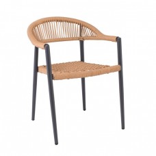 MADISON Πολυθρόνα Βεράντας- Κήπου, ALU Ανθρακί, Rope Wicker Φυσικό, Στοιβαζόμενη 58x56x78cm Woodwell 26075 Ε6724,1 MADISON Πολυθρόνα Βεράντας- Κήπου, ALU Ανθρακί, Rope Wicker Φυσικό, Στοιβαζόμενη 58x56x78cm Woodwell 26075 Ε6724,1