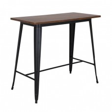 RELIX Wood Dark Oak Τραπέζι Bar-Pro, Μέταλλο Βαφή Μαύρο 120x60x102cm Woodwell 25522 Ε5212,1W RELIX Wood Dark Oak Τραπέζι Bar-Pro, Μέταλλο Βαφή Μαύρο 120x60x102cm Woodwell 25522 Ε5212,1W