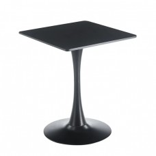 BREAK Τραπέζι MDF Μαύρο, Βάση Μέταλλο Βαφή Μαύρο 60x60cm H.75cm Woodwell 25781 ΕΜ837,1 