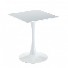 BREAK Τραπέζι MDF Άσπρο, Βάση Μέταλλο Βαφή Άσπρο 60x60cm H.75cm Woodwell 25782 ΕΜ837,2 