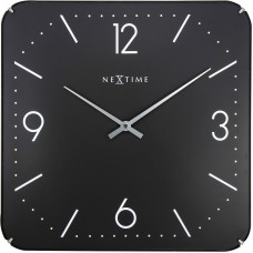 Ρολόι Τοίχου Τετράγωνο Μαύρο NexTime 35εκ 52931750