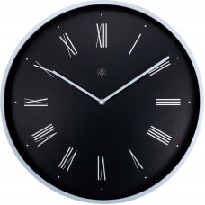 Ρολόι Τοίχου Πλαστικό Μαύρο NexTime 40εκ Νο 7329ZW 52973291