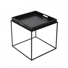 BUTLER SIDE TABLE ΜΑΥΡΟ 45x45xH45cm Liberta 04-0808