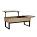 SERVE COFFEE TABLE ΦΥΣΙΚΟ ΜΑΥΡΟ 109x55xH46cm Liberta 04-0916