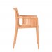 POLLY ΠΟΛΥΘΡΟΝΑ CARAMEL 59x56,5xH83,5cm Liberta 27-0112