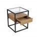 GOSSIP SIDE TABLE 1ΣΥΡΤΑΡΙ ΦΥΣΙΚΟ ΜΑΥΡΟ 43x43x54 LIBERTA 09-1602 GOSSIP SIDE TABLE 1ΣΥΡΤΑΡΙ ΦΥΣΙΚΟ ΜΑΥΡΟ 43x43x54 LIBERTA 09-1602