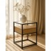 GOSSIP SIDE TABLE 1ΣΥΡΤΑΡΙ ΦΥΣΙΚΟ ΜΑΥΡΟ 43x43x54 LIBERTA 09-1602 GOSSIP SIDE TABLE 1ΣΥΡΤΑΡΙ ΦΥΣΙΚΟ ΜΑΥΡΟ 43x43x54 LIBERTA 09-1602
