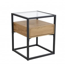 GOSSIP SIDE TABLE 1ΣΥΡΤΑΡΙ ΦΥΣΙΚΟ ΜΑΥΡΟ 43x43x54 LIBERTA 09-1602 GOSSIP SIDE TABLE 1ΣΥΡΤΑΡΙ ΦΥΣΙΚΟ ΜΑΥΡΟ 43x43x54 LIBERTA 09-1602