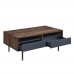 GROOVES COFFEE TABLE 2ΣΥΡΤΑΡΙΑ ΚΑΡΥΔΙ ΓΚΡΙ 110x60x45cm LIBERTA 04-0893 GROOVES COFFEE TABLE 2ΣΥΡΤΑΡΙΑ ΚΑΡΥΔΙ ΓΚΡΙ 110x60x45cm LIBERTA 04-0893