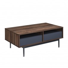 GROOVES COFFEE TABLE 2ΣΥΡΤΑΡΙΑ ΚΑΡΥΔΙ ΓΚΡΙ 110x60x45cm LIBERTA 04-0893 GROOVES COFFEE TABLE 2ΣΥΡΤΑΡΙΑ ΚΑΡΥΔΙ ΓΚΡΙ 110x60x45cm LIBERTA 04-0893