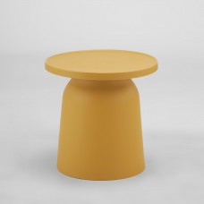 DOMI COFFEE TABLE ΜΟΥΣΤΑΡΔΙ 47x47x46cm LIBERTA 54-0006 DOMI COFFEE TABLE ΜΟΥΣΤΑΡΔΙ 47x47x46cm LIBERTA 54-0006