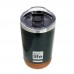 Dark Green (Cork Bottom) Coffee Thermos 370ml Διαφανές Καπάκι Ecolife 33-BO-4104 Dark Green (Cork Bottom) Coffee Thermos 370ml Διαφανές Καπάκι Ecolife 33-BO-4104