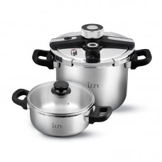 Κατσαρόλα και Χύτρα Ταχύτητας Multi Set Gourmet 9Lt + 5Lt IZZY 213181 Κατσαρόλα και Χύτρα Ταχύτητας Multi Set Gourmet 9Lt + 5Lt IZZY 213181
